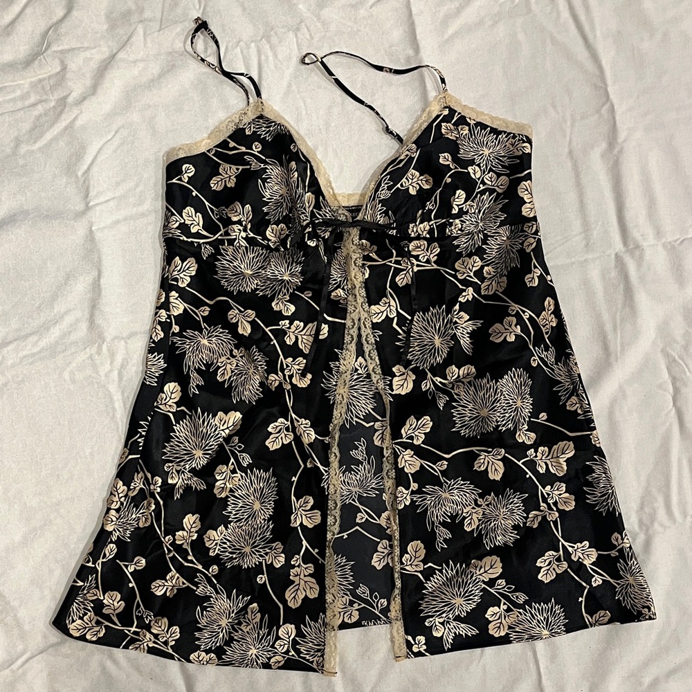 Victoria's Secret Black and Gold Chemise